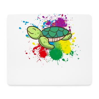 Turtle - Mouse Pad (horizontal) - white - Front