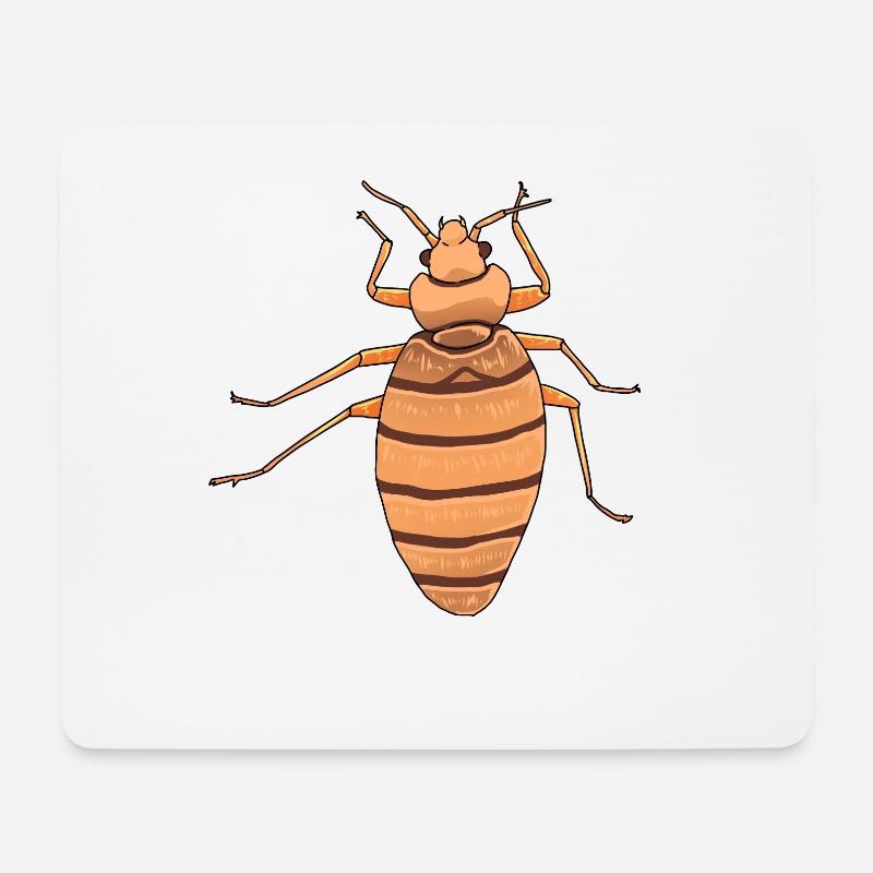 Bettwanzen Wanzen Blutsauger Schädlinge Ungeziefer - Mousepad (Querformat) - Weiß