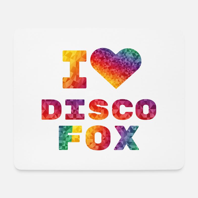 I love Discofox Tanzschule Tanzen Geschenk - Mousepad (Querformat) - Weiß