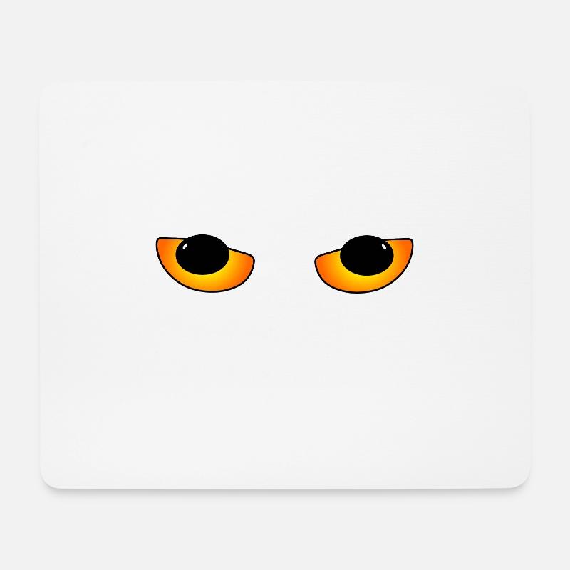 Ich brauche keinen Mittelfinger Augen Meme Spruch - Mousepad (Querformat) - Weiß