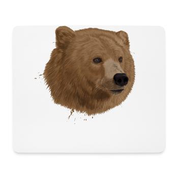 Bär - Mousepad (Querformat) - Weiß - Vorne