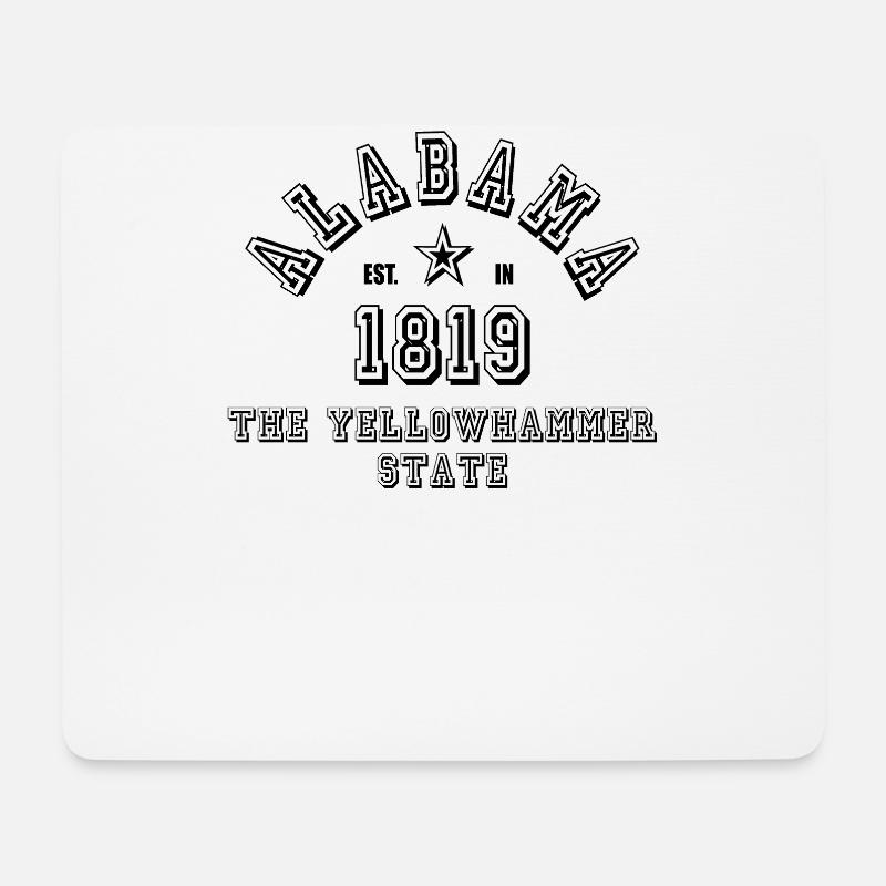 Alabama - Mousepad (Querformat) - Weiß