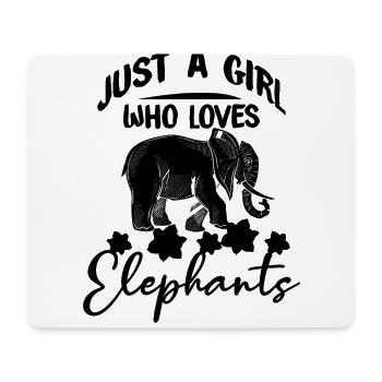 Elefanten Elefant - Mousepad (Querformat) - Weiß - Vorne