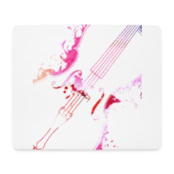 Cello Musiker Geschenk für Cello Spieler - Mousepad (Querformat) - Weiß - Vorne