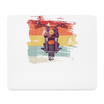 Motorrad Geschenk für Motorrad Fahrer - Mousepad (Querformat) - Weiß - Vorne