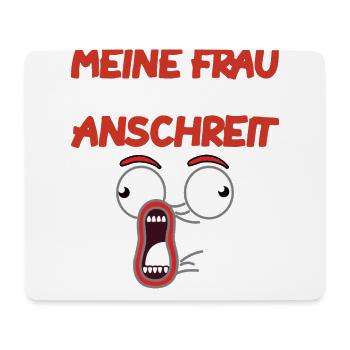 ehefrau ehemann spruch lustig - Mousepad (Querformat) - Weiß - Vorne
