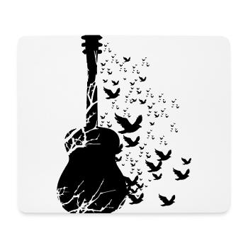 Gitarre Gitarrist - Mousepad (Querformat) - Weiß - Vorne