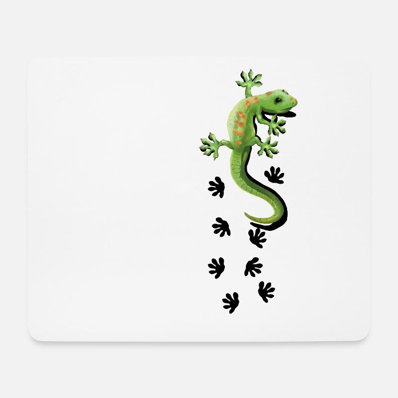 Gecko Motive Gekko Geschenkidee Geckos Echse Asien - Mousepad (Querformat) - Weiß