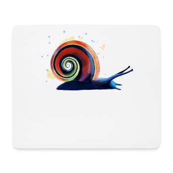 Splash Snail - Mouse Pad (horizontal) - white - Front