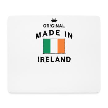 Fabriqué en Irlande flag flag - Tapis de souris (format paysage) - blanc - Devant