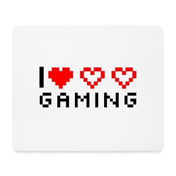 I Love Gaming - Mousepad (Querformat) - Weiß - Vorne