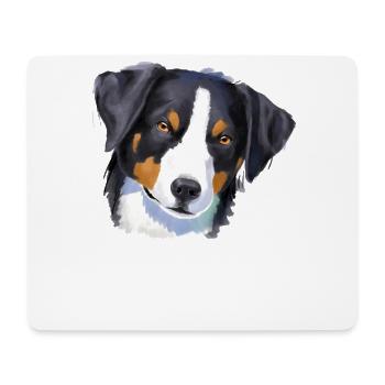 Appenzeller Sennenhund - Mousepad (Querformat) - Weiß - Vorne