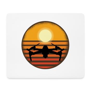 Drohne drohnen Shirt - Mousepad (Querformat) - Weiß - Vorne