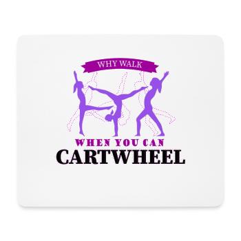 Gymnastics, rings, gymnast - Mouse Pad (horizontal) - white - Front