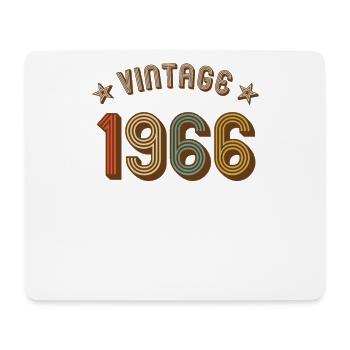 1966 vintage retro vintage année de naissance anniversaire - Tapis de souris (format paysage) - blanc - Devant