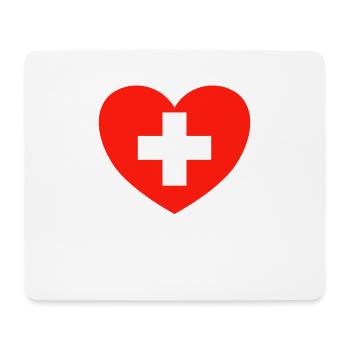 Suisse Chemise cadeau suisse - Tapis de souris (format paysage) - blanc - Devant