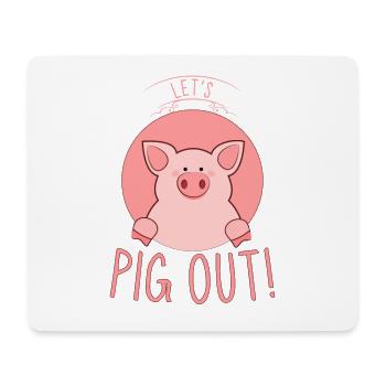 Porc, porcs porcins, éleveur de porcs - Tapis de souris (format paysage) - blanc - Devant