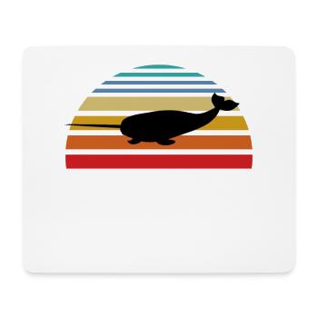 Narwal, Narwal Tier, Narwal Stoßzahn, Narwal Tier - Mousepad (Querformat) - Weiß - Vorne