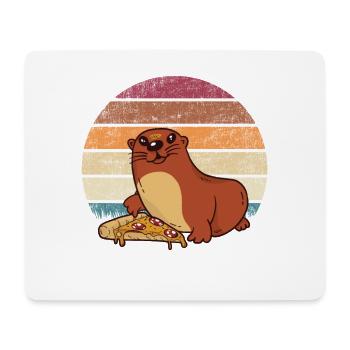 Chemise loutre mignonne loutre pour les amoureux de la loutre - Tapis de souris (format paysage) - blanc - Devant