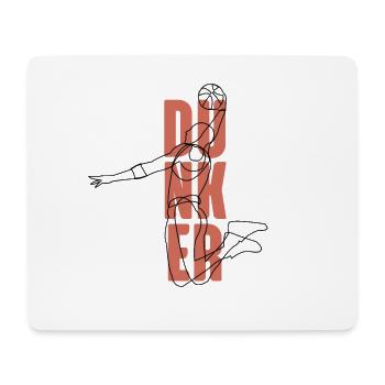 Cadeau de ballon de basket-ball basket - Tapis de souris (format paysage) - blanc - Devant