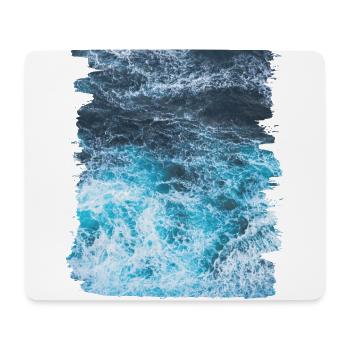 Waves sea summer vacation - Mouse Pad (horizontal) - white - Front