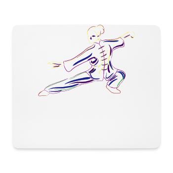 Farbiges Tai Chi Geschenk - Mousepad (Querformat) - Weiß - Vorne