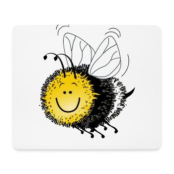 Bumblebee xxl bee wasp fly hornet insect - Mouse Pad (horizontal) - white - Front