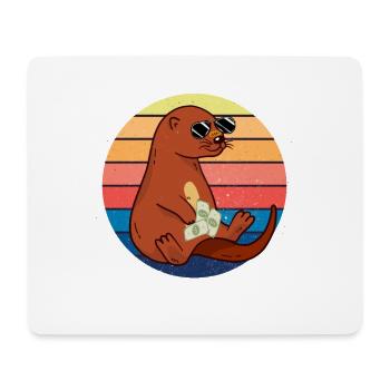 Lustiges Otter Shirt für Otter Liebhaber - Mousepad (Querformat) - Weiß - Vorne