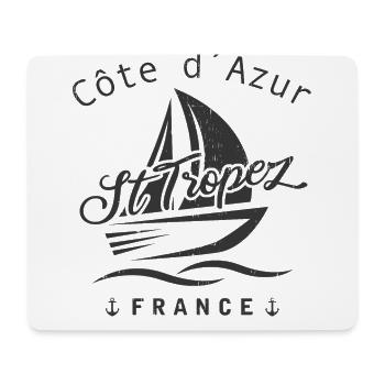 St. Tropez Côte d Azur - Mousepad (Querformat) - Weiß - Vorne