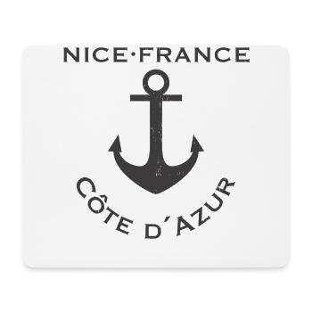 Nizza (Nice) France grey edition - Mousepad (Querformat) - Weiß - Vorne