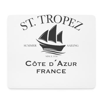 St Tropez France Summer Sailing grey edition - Mousepad (Querformat) - Weiß - Vorne