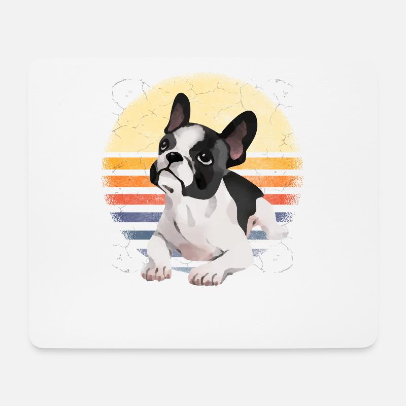 Frenchie French Bulldog Geschenke - Mousepad (Querformat) - Weiß