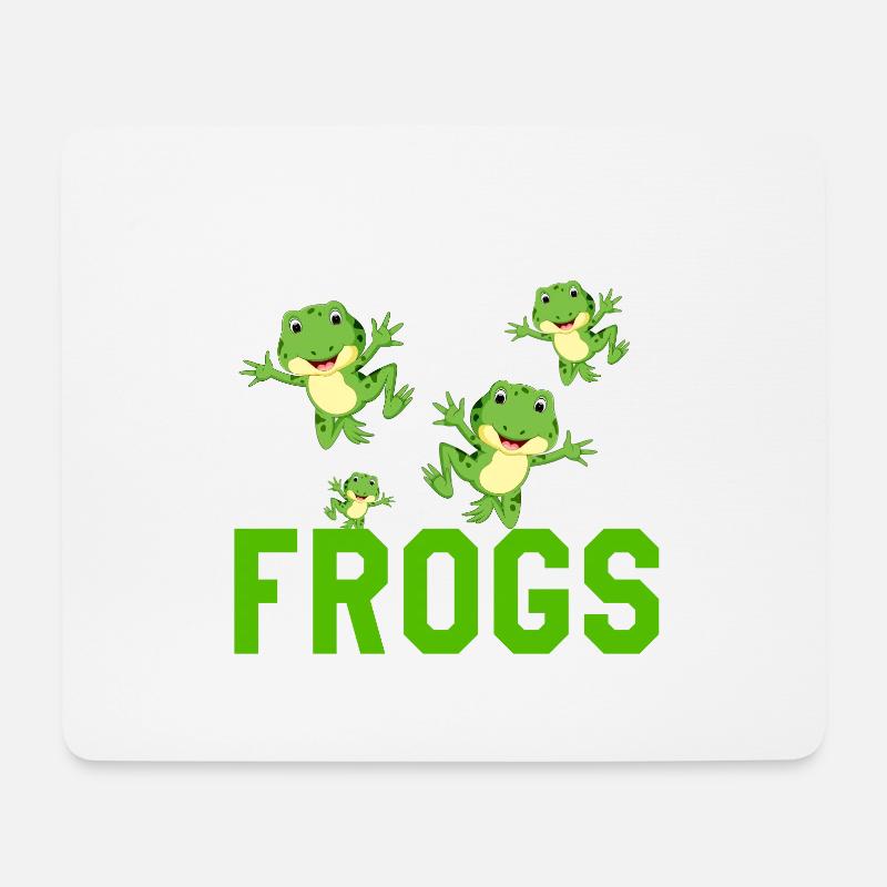 Wer lässt die Frösche raus Kinder Vorschule Frosch Squad Fr. - Mousepad (Querformat) - Weiß