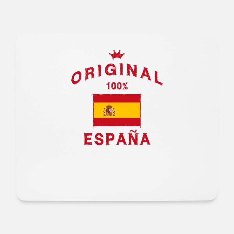 Spanien spanisch Flagge Fahne - Mousepad (Querformat) - Weiß