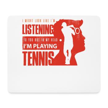 tennis, tennis chaussures de tennis, tennis balle de tennis - Tapis de souris (format paysage) - blanc - Devant
