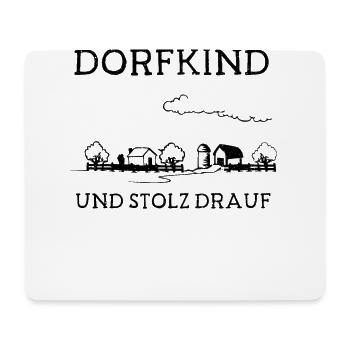 Dorfkind Und Stolz Landwirt - Mousepad (Querformat) - Weiß - Vorne