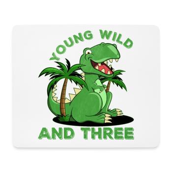 Young Wild And Three Shirt - Mousepad (Querformat) - Weiß - Vorne