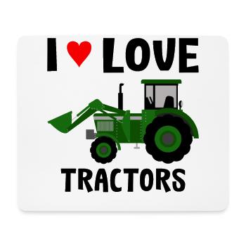 Tractors boy farmer gift birthday - Mouse Pad (horizontal) - white - Front