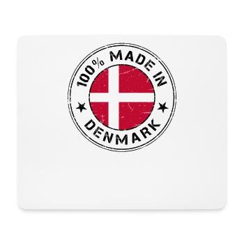Timbre de drapeau Danemark drapeau danois - Tapis de souris (format paysage) - blanc - Devant