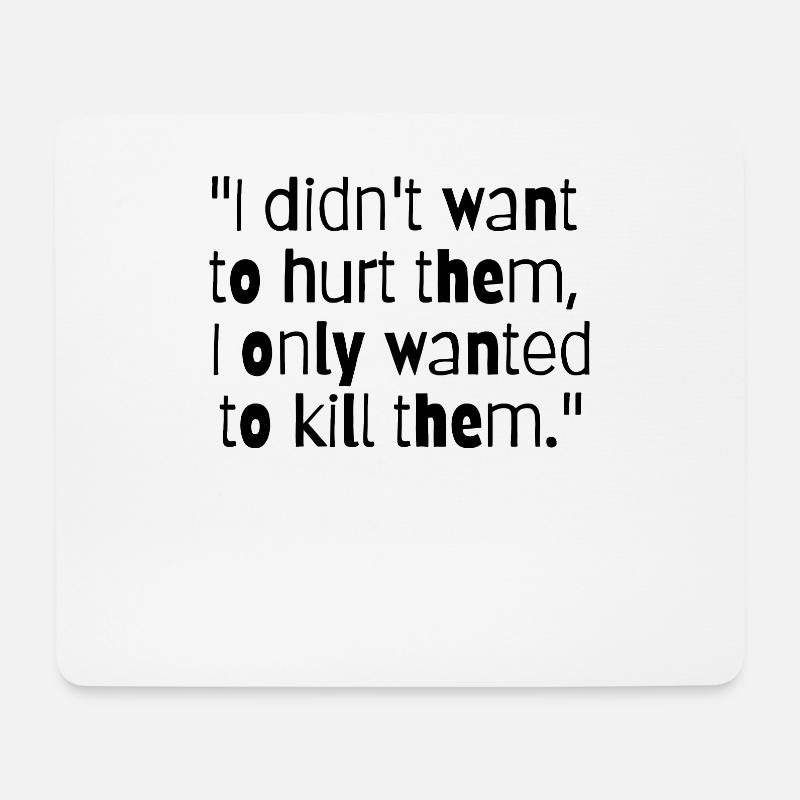 TRUE CRIME: Serial Killer Quotes - Mousepad (Querformat) - Weiß