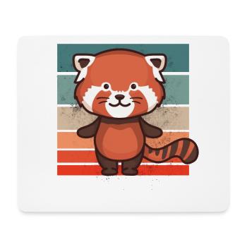 Red panda pandas panda bear - Mouse Pad (horizontal) - white - Front