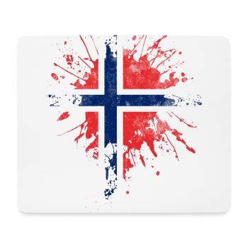 Norway flag - Mouse Pad (horizontal) - white - Front