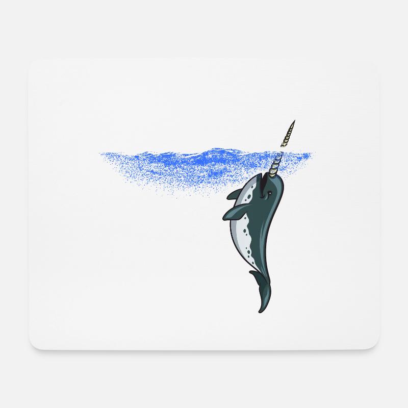 Narwhal narwhals - Mouse Pad (horizontal) - white
