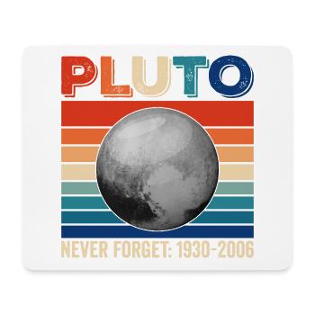Pluto Never Forget Shirt 1930-2006 planètes - Tapis de souris (format paysage) - blanc - Devant