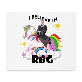 I Believe in RBG Ruth Bader Ginsburg Political Fem - Mouse Pad (horizontal) - white - Front