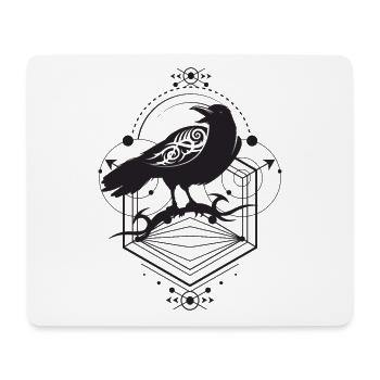 Raven spirit animal - Mouse Pad (horizontal) - white - Front