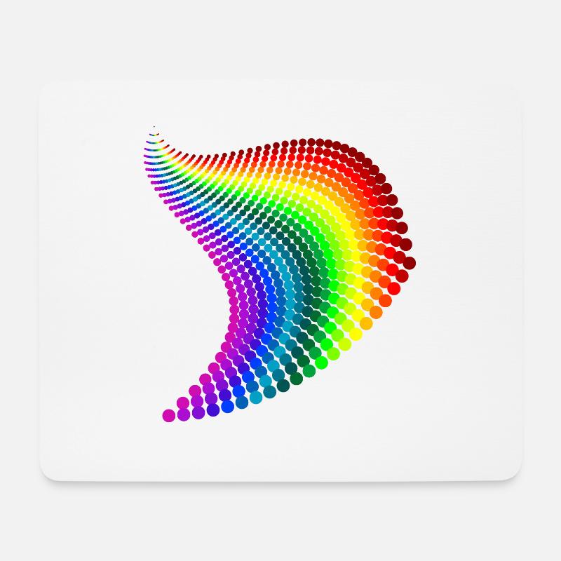 regenbogen - Mousepad (Querformat) - Weiß