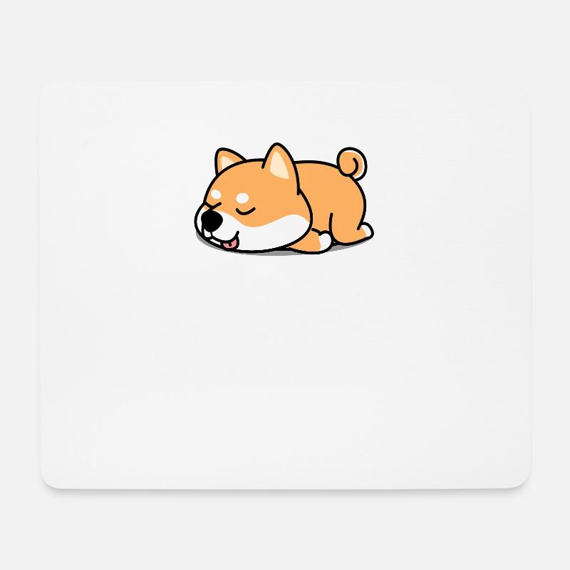 Shiba Inu - Mousepad (Querformat) - Weiß