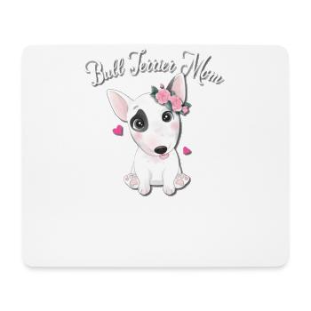 Bull terrier - Tapis de souris (format paysage) - blanc - Devant