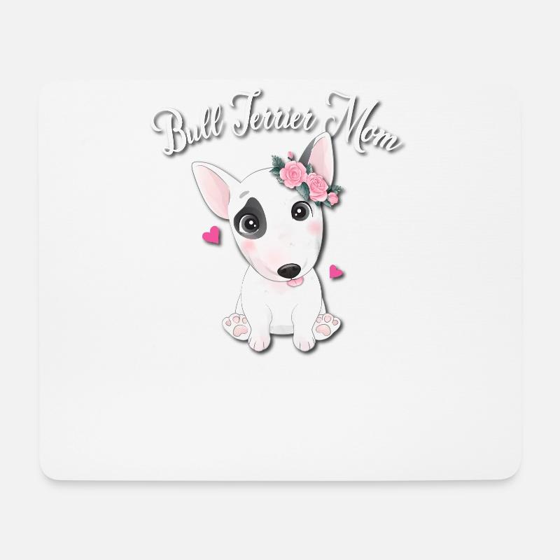 Bull Terrier - Mouse Pad (horizontal) - white